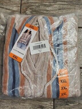 Lucky brand Baja Hooded Sweater New
